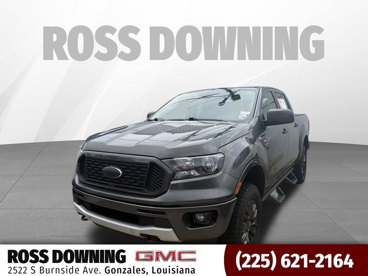 2019 Ford Ranger XLT in Gray — front three-quarter view