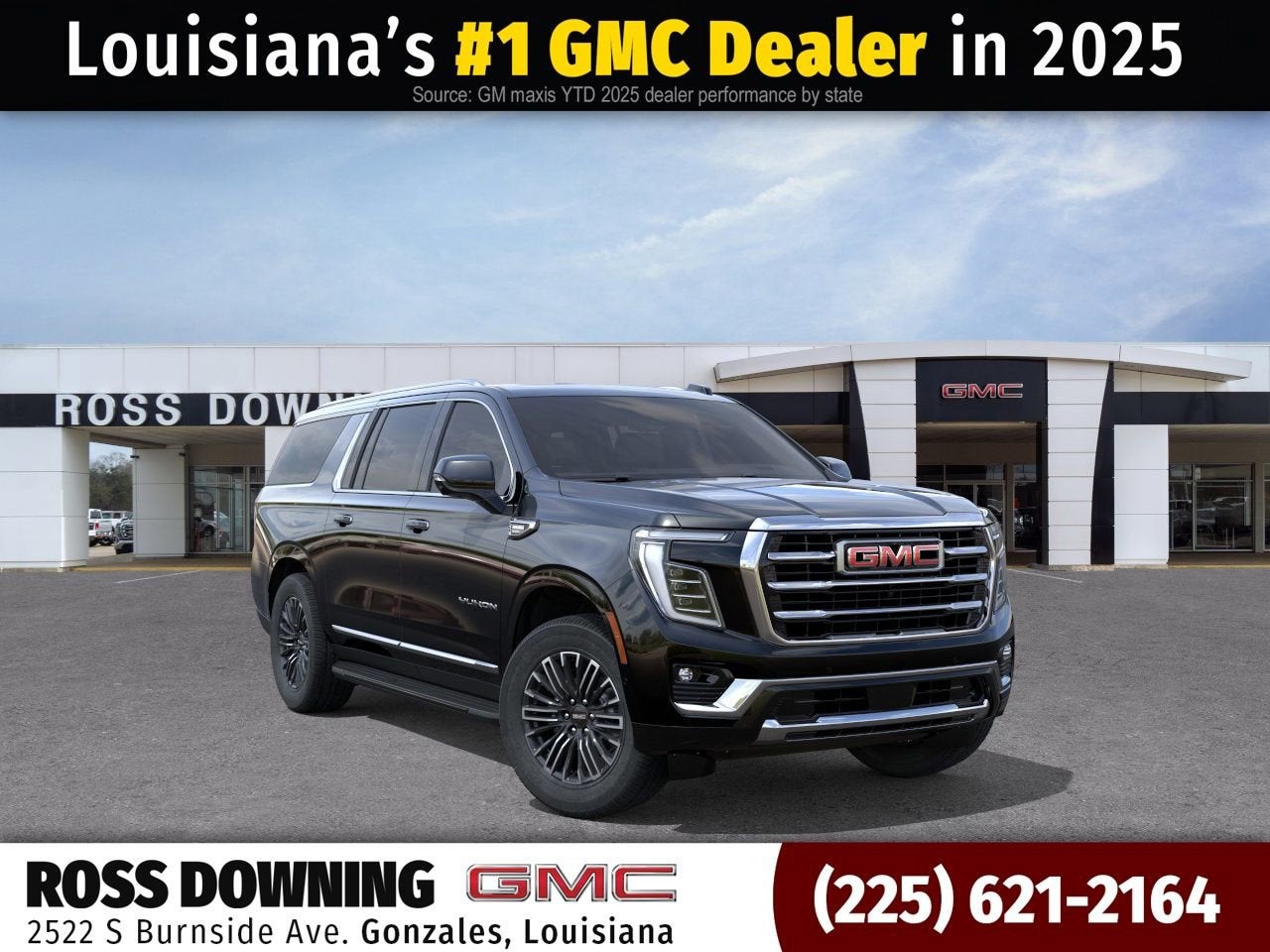 2026 GMC Yukon XL Elevation in Onyx Black — front three-quarter view