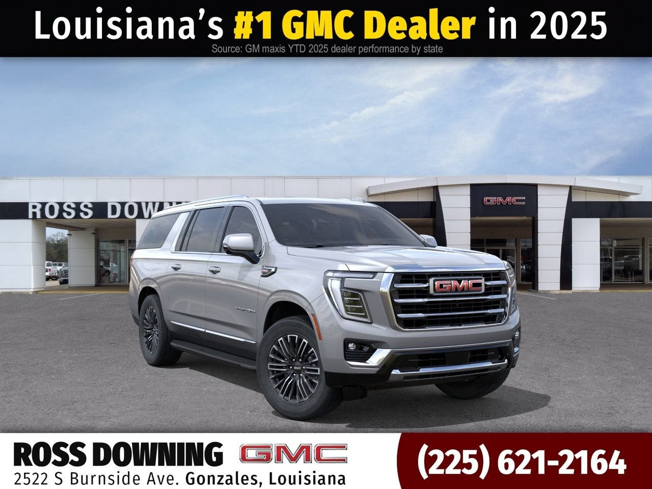 2026 GMC Yukon XL Elevation in Sterling Metallic — front three-quarter view