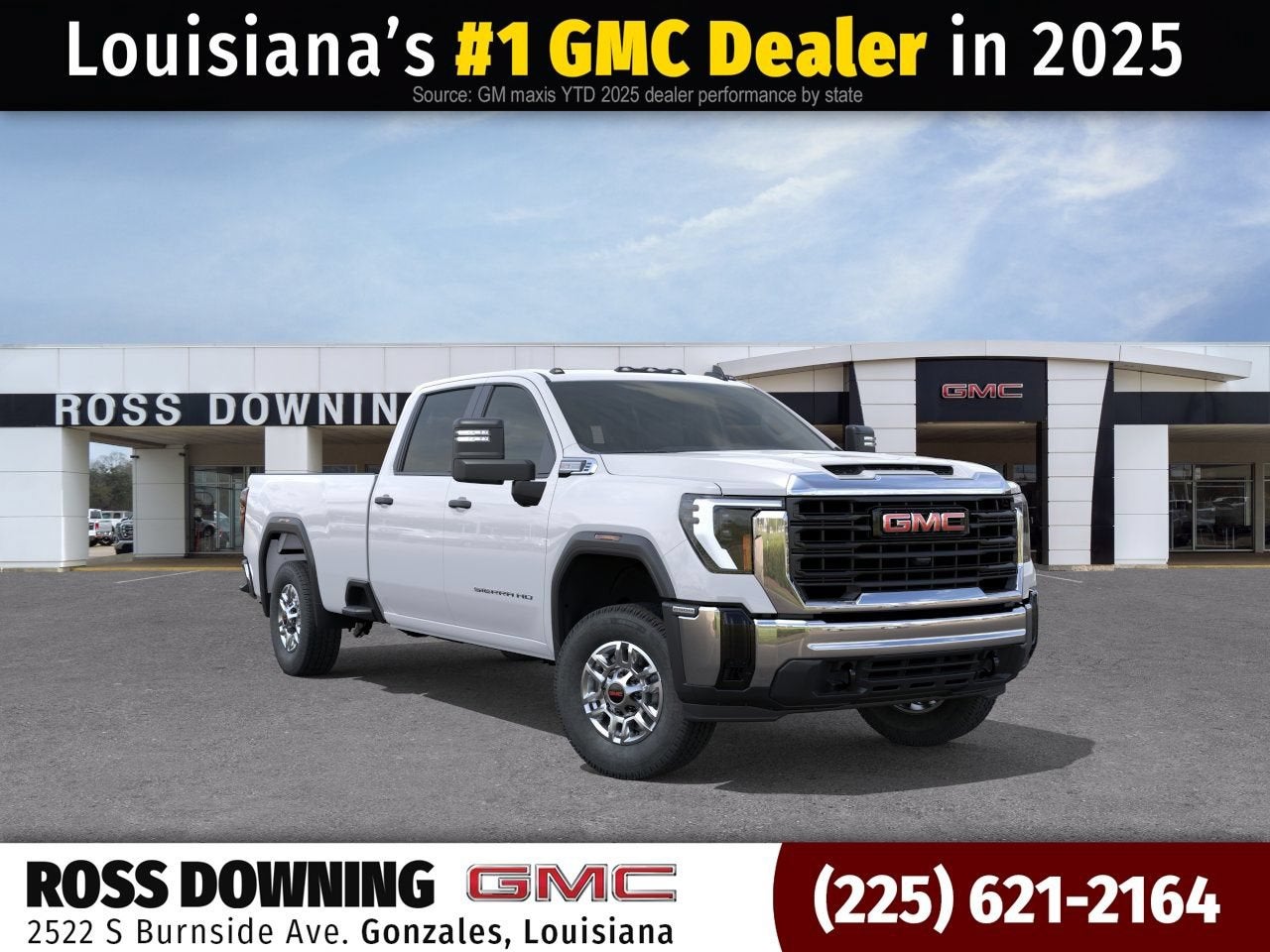 2026 GMC Sierra 2500 HD Pro in Summit White — front three-quarter view