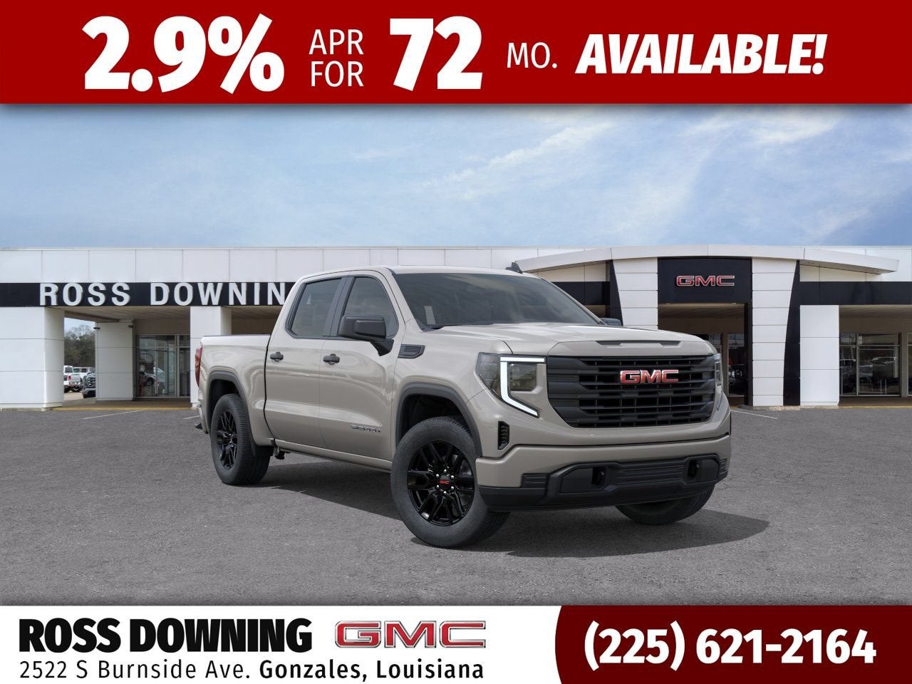 2026 GMC Sierra 1500 Pro in Coastal Dune — front three-quarter view