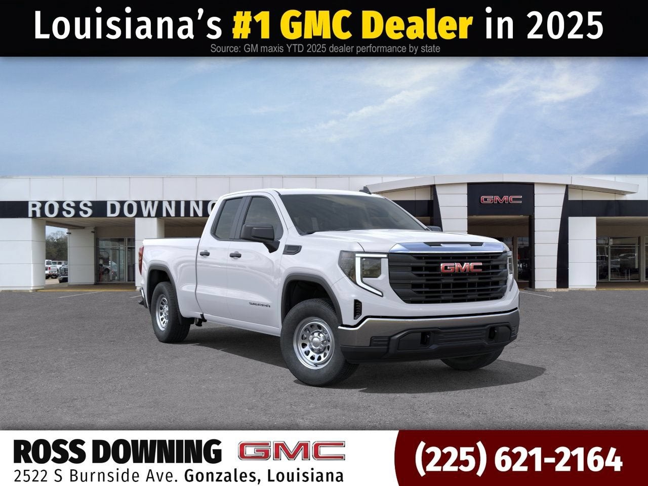 2026 GMC Sierra 1500 Pro in Summit White — front three-quarter view