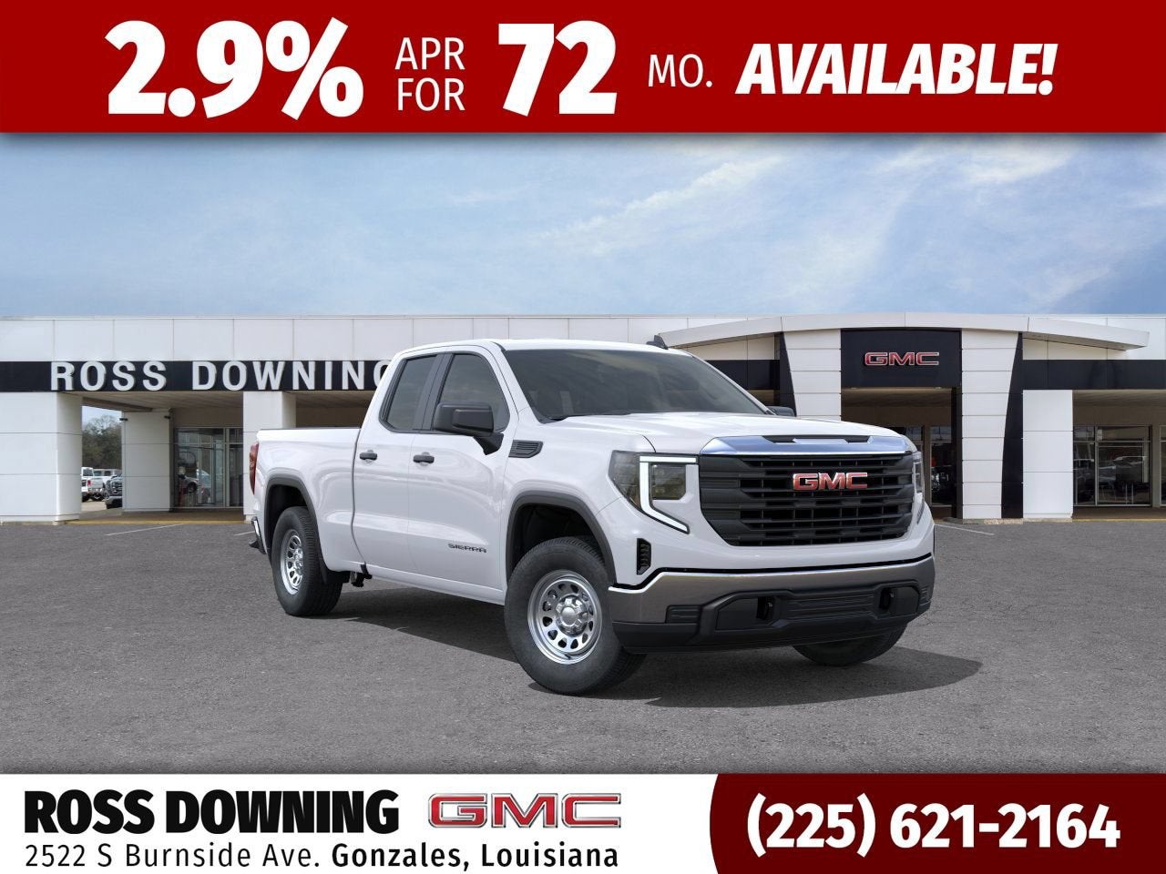 2026 GMC Sierra 1500 Pro in Summit White — front three-quarter view