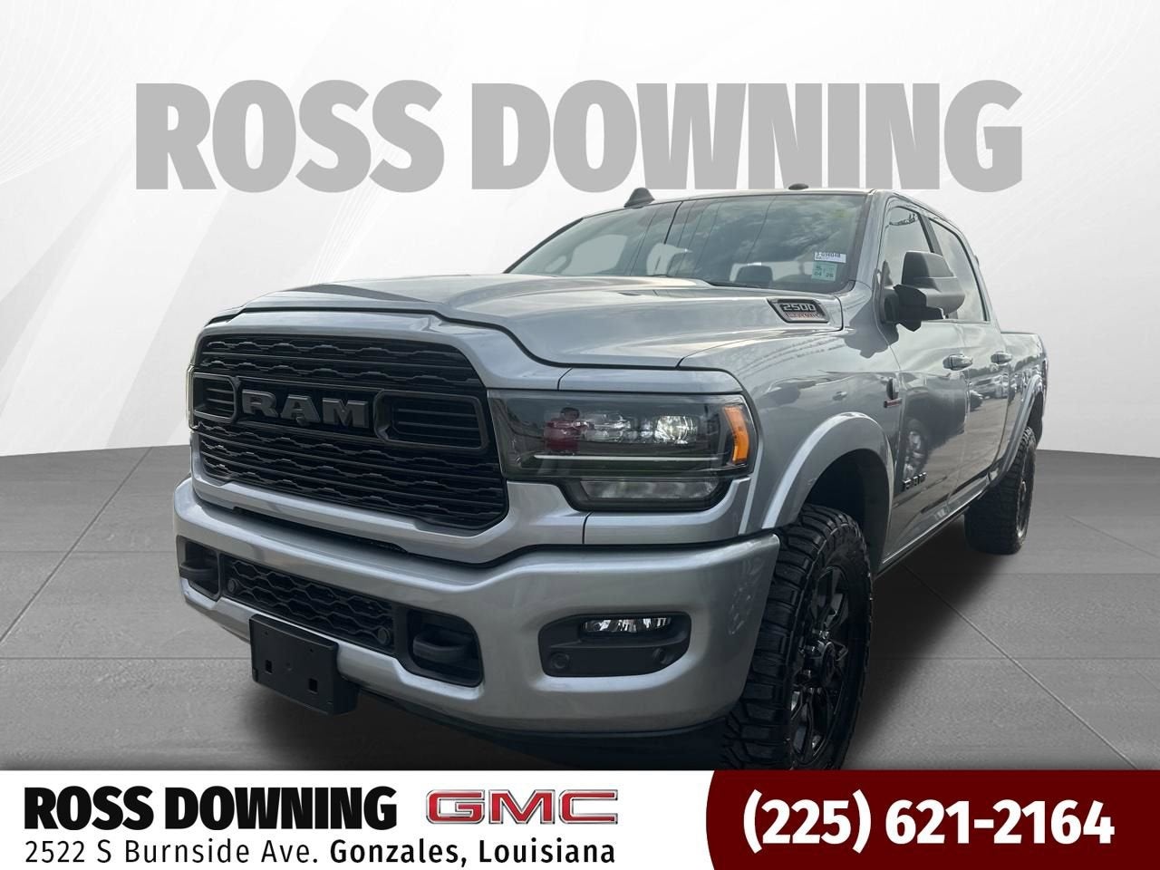 2022 RAM 2500 Limited Crew Cab 4x4 6'4" Box in Silver — front three-quarter view