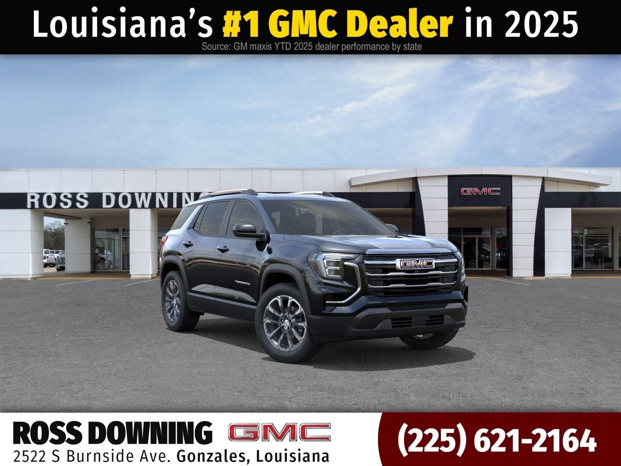 2027 GMC Terrain FWD Elevation in Ebony Twilight Metallic — front three-quarter view