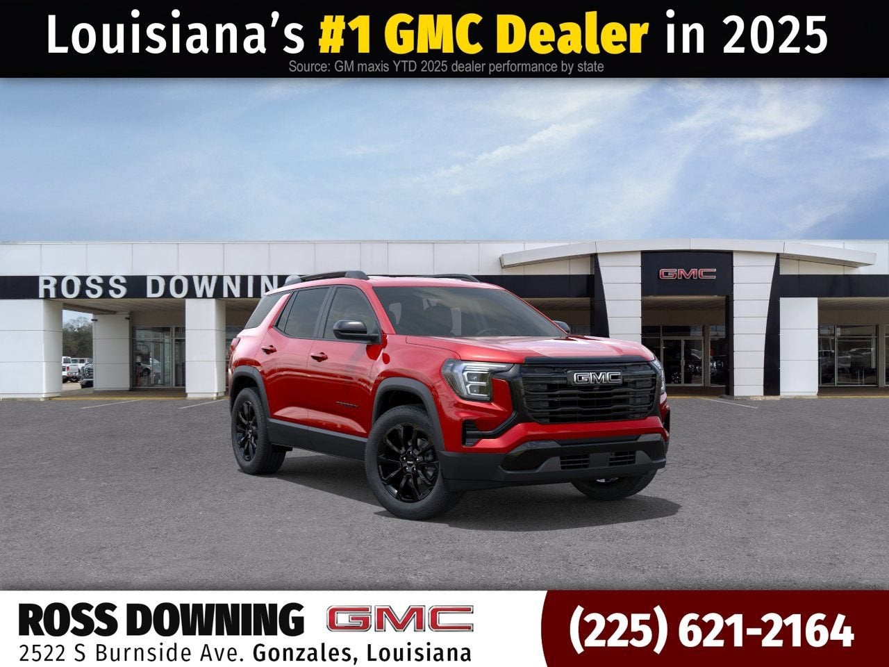 2027 GMC Terrain FWD Elevation in Volcanic Red Tintcoat — front three-quarter view