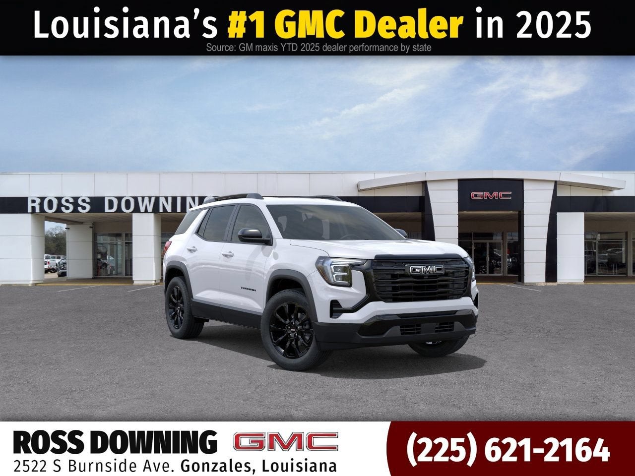 2027 GMC Terrain FWD Elevation in Summit White — front three-quarter view